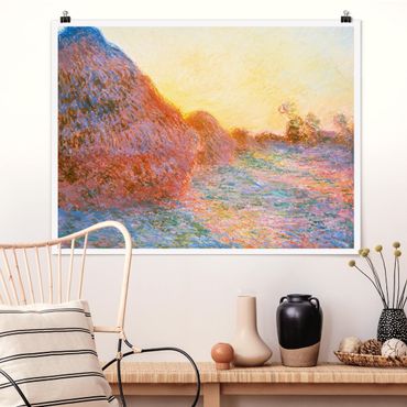 Plakat - Claude Monet - Straw Ricks