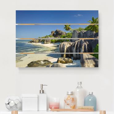 Obraz z drewna - Dream Beach Seychelles