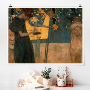 Plakat - Gustav Klimt - Muzyka