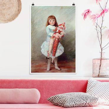 Plakat - Auguste Renoir - Suzanne z lalką Harlequin