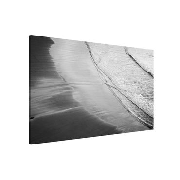 Tablica magnetyczna - Lekki wiatr na plaży czarno-biały