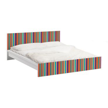 Okleina meblowa IKEA - Malm łóżko 180x200cm - Happy Stripes
