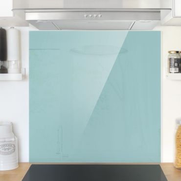 Panel szklany do kuchni - Pastelowy turkus