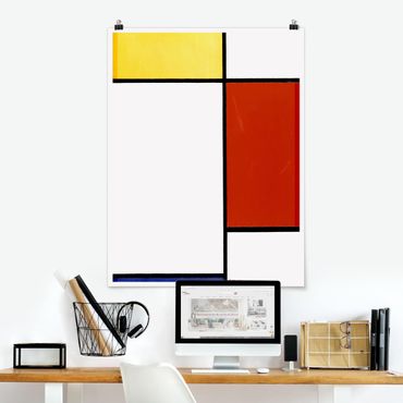 Plakat - Piet Mondrian - Kompozycja I