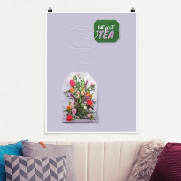 Plakat - herbata kwiatowa