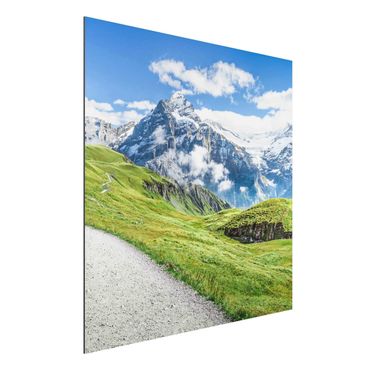 Obraz Alu-Dibond - Grindelwald Panorama