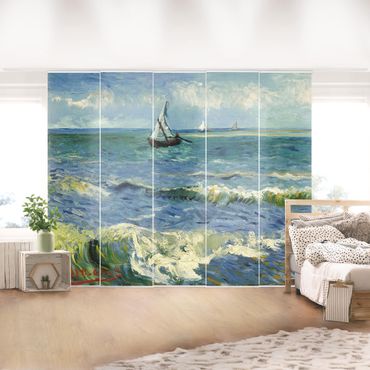 Zasłony panelowe zestaw - Vincent van Gogh - Pejzaż morski