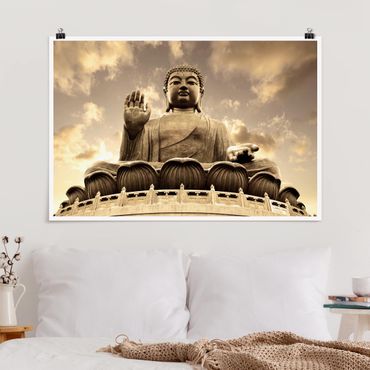 Plakat - Wielki Budda Sepia