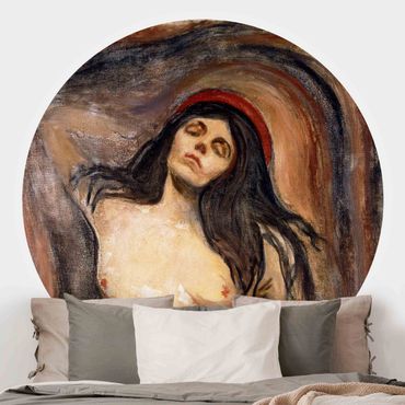 Okrągła tapeta samoprzylepna - Edvard Munch - Madonna