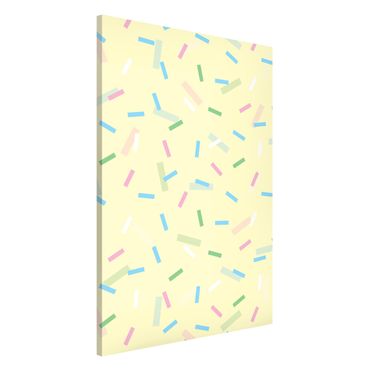 Tablica magnetyczna - Kolorowe konfetti z pastelowych pasków