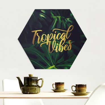 Obraz heksagonalny z Alu-Dibond - Jungle - Tropical Vibes
