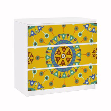 Okleina meblowa IKEA - Malm komoda, 3 szuflady - Wayuu Design