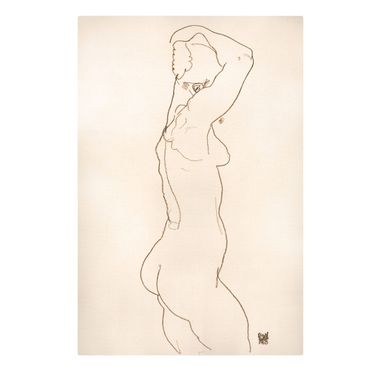 Obraz na płótnie - Egon Schiele - Akt kobiecy - Format pionowy 2:3