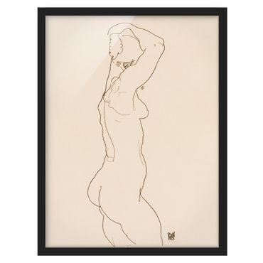Plakat w ramie - Egon Schiele - Akt kobiecy