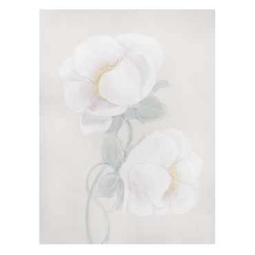 Obraz na płótnie - Rysunek delikatnych kwiatów - Format pionowy 3:4