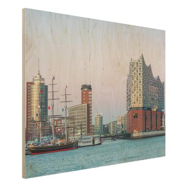 Obraz z drewna - Elbphilharmonie Hamburg