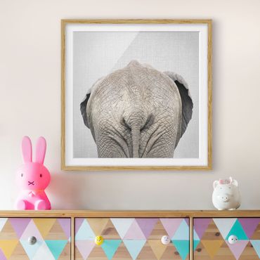 Obraz w ramie - Elephant From Behind