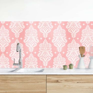 Panel ścienny do kuchni - Barok truskawkowy