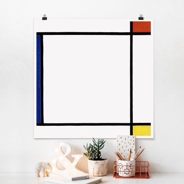 Plakat - Piet Mondrian - Kompozycja III