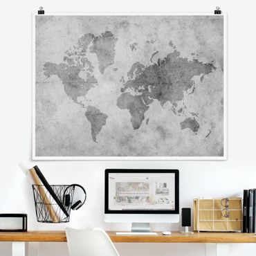 Plakat - Vintage World Map II