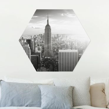 Obraz heksagonalny z Forex - Manhattan Skyline