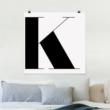 Plakat - Litera antyczna K