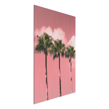Obraz Alu-Dibond - Palmy przed Sky Pink