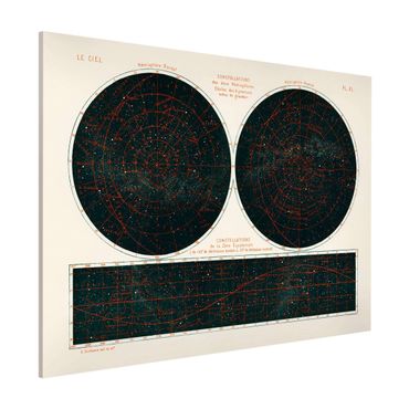Tablica magnetyczna - Ilustracja w stylu vintage - konstelacje gwiezdne