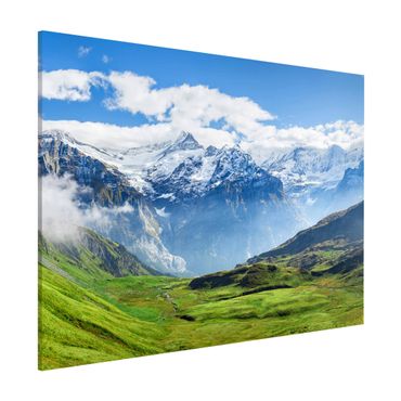 Tablica magnetyczna - Szwajcarska panorama alpejska