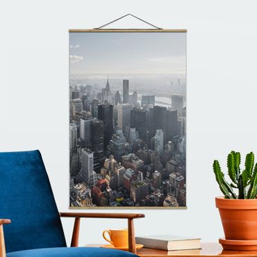 Plakat z wieszakiem - Z Empire State Building Upper Manhattan NY