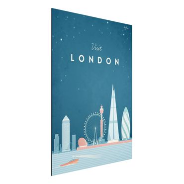 Obraz Alu-Dibond - Plakat podróżniczy - Londyn