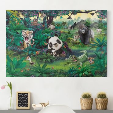 Obraz na płótnie - Animal Club International - Dżungla ze zwierzętami