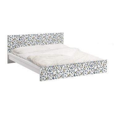 Okleina meblowa IKEA - Malm łóżko 180x200cm - Wzór kwiatowy Mille fleurs