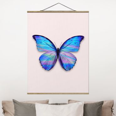 Plakat z wieszakiem - Holograficzny motyl