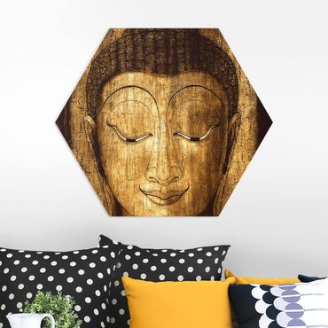 Obraz heksagonalny z Forex - Uśmiechnięty Budda