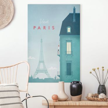 Obraz na płótnie - Plakat podróżniczy - Paryż