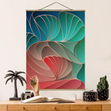 Plakat z wieszakiem - Kolorowe Art Deco