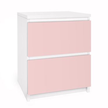 Okleina meblowa IKEA - Malm komoda, 2 szuflady - Kolor róży