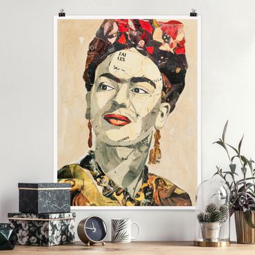 Plakat - Frida Kahlo - kolaż Nr 2