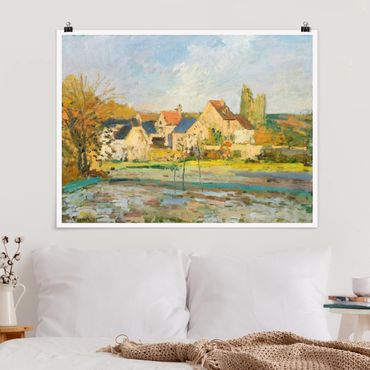 Plakat - Camille Pissarro - Krajobraz w pobliżu Pontoise