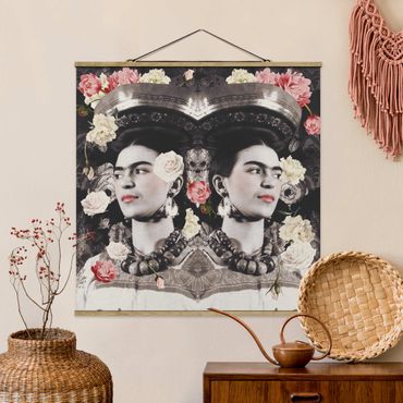 Plakat z wieszakiem - Frida Kahlo - Powódź kwiatów