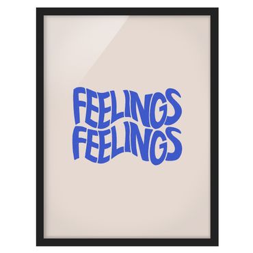 Plakat w ramie - Feelings Blue