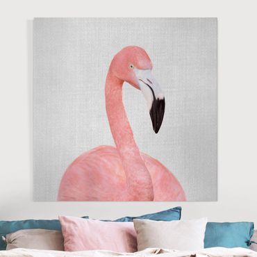 Obraz na płótnie - Flamingo Fabian - Kwadrat 1:1
