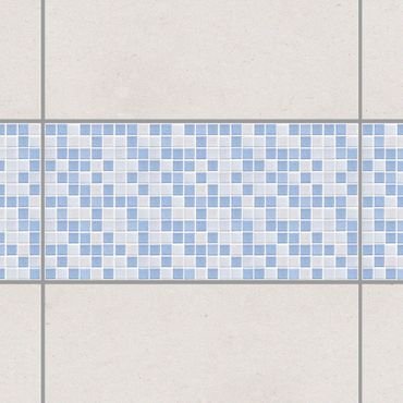 Naklejka na płytki - Płytki mozaikowe jasnoniebieskie