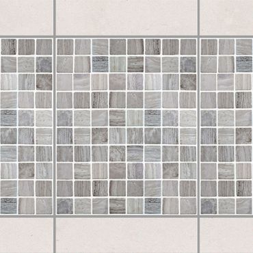 Naklejka na płytki - Płytki mozaikowe o wyglądzie marmuru