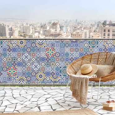 Osłona balkonowa zapewniająca prywatność - Kafelki kuchenne - Wystawne płytki portugalskie