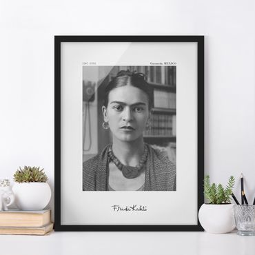 Obraz w ramie - Frida Kahlo Photograph Portrait In The House