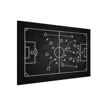 Tablica magnetyczna - Football Strategy On Blackboard - Format poziomy 3:2