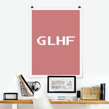 Plakat reprodukcja obrazu - Gaming Abbreviation GLHF