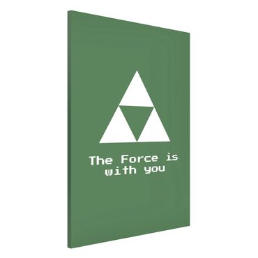 Tablica magnetyczna - Gaming Symbol The Force is with You - Format pionowy 2:3
